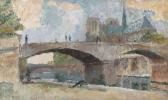 LEBOURG Albert Le Pont De L'archevêche Et Notre-dame De Paris LEBOURG Albert Le Pont De L'archevêche Et Notre-dame De Paris