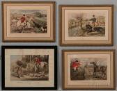 LEECH John Four Prints From Hunting-incidents LEECH John Four Prints From Hunting-incidents