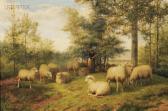 LEEMPUTTEN van Jef Louis Sheep And Shepherdess LEEMPUTTEN van Jef Louis Sheep And Shepherdess