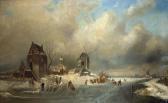 LEICKERT Charles Henri Joseph Holländische Winterlandschaft LEICKERT Charles Henri Joseph Holländische Winterlandschaft