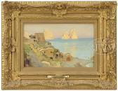 LEIGHTON Frederick Mediterranean Coastal Scene LEIGHTON Frederick Mediterranean Coastal Scene