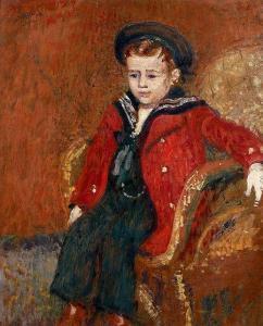 Georges Lemmen - Garconnet Au Manteau Rouge