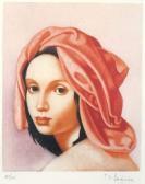 LEMPICKA de Tamara Jeune Femme Au Turban Orange LEMPICKA de Tamara Jeune Femme Au Turban Orange