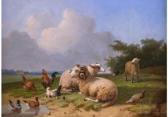 LEMPUTTEN VAN cornelius Schafe Und Geflügel In Weiter Landschaft LEMPUTTEN VAN cornelius Schafe Und Geflügel In Weiter Landschaft