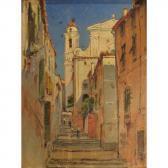 LESSIEUX Ernest Louis Une Vue De Villefranche-sur-mer LESSIEUX Ernest Louis Une Vue De Villefranche-sur-mer