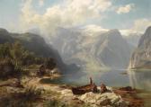 LEU August Wilhelm Sunny Day On A Norwegian Fjord LEU August Wilhelm Sunny Day On A Norwegian Fjord