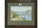 LEWIS E.M. Mountain Lake Scene LEWIS E.M. Mountain Lake Scene