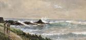 LEWIS Edmund Darch A Walk Along The Rocky Shore LEWIS Edmund Darch A Walk Along The Rocky Shore