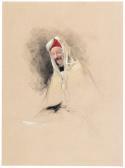 LEWIS John Frederick Portrait Of A European In Oriental Dress, Possibly Sir John Gardner Wilkinson LEWIS John Frederick Portrait Of A European In Oriental Dress, Possibly Sir John Gardner Wilkinson