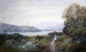 LEWIS Lennard Landscape With Woman Beside A Loch LEWIS Lennard Landscape With Woman Beside A Loch