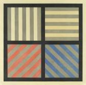 LEWITT Sol Lines In Four Directions, With Alternating Colour And Gray Bands LEWITT Sol Lines In Four Directions, With Alternating Colour And Gray Bands