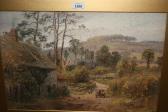Leymann Alfred View At Combe Raleigh With Figures And A Cart On A Track Before Church And Other Buildings Leymann Alfred View At Combe Raleigh With Figures And A Cart On A Track Before Church And Other Buildings