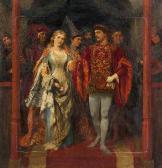 LEYS Henri The Mariage Of Henry V And Catherine Of Valois LEYS Henri The Mariage Of Henry V And Catherine Of Valois