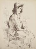 LHOTE Andre A Seated Woman With A Hat LHOTE Andre A Seated Woman With A Hat