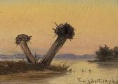 LIBERT Georg Emil Weidenstümpfe Im Abendlicht LIBERT Georg Emil Weidenstümpfe Im Abendlicht