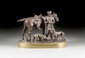 LIEBERICH Nikolai Iwanowitsch Erfolgreiche Hasenjagd Beater With Hounds LIEBERICH Nikolai Iwanowitsch Erfolgreiche Hasenjagd Beater With Hounds
