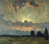 LIEBERMANN Ernst Sonnenuntergang LIEBERMANN Ernst Sonnenuntergang