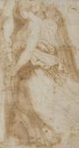 LIGORIO Pirro Femme Ailée, Vue De Profil Vers La Gauche LIGORIO Pirro Femme Ailée, Vue De Profil Vers La Gauche