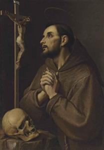 Jacopo, Giacomo Ligozzi - Saint Francis Adoring The Cross 