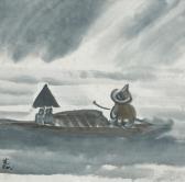 LIN FENGMIAN Boat With Fishermen LIN FENGMIAN Boat With Fishermen