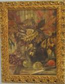 LINDNER Kurt Stillleben Mit Obst Und Herbstlaub LINDNER Kurt Stillleben Mit Obst Und Herbstlaub