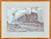LINES Vincent Henry A Shipyard With A Large Vessel LINES Vincent Henry A Shipyard With A Large Vessel