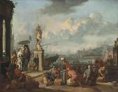 LINGELBACH Johannes An Italianate Harbour LINGELBACH Johannes An Italianate Harbour