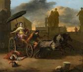 LINGELBACH Johannes Tullia Driving Over The Body Of Her Father Servius Tullius LINGELBACH Johannes Tullia Driving Over The Body Of Her Father Servius Tullius