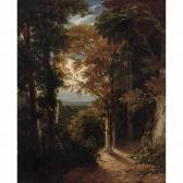 LINTON William A View Of A Grove From Lord Northwick's Villa At Harrow LINTON William A View Of A Grove From Lord Northwick's Villa At Harrow