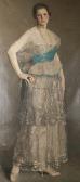 LION Flora Full Length Portrait Of A Lady In Evening Dress LION Flora Full Length Portrait Of A Lady In Evening Dress