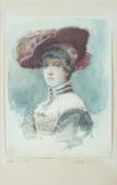 LIPPINCOTT William Henry The Magenta Chapeau LIPPINCOTT William Henry The Magenta Chapeau