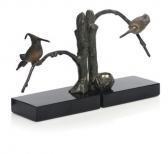 LIPSZYC Samuel A Pair Of 'humming-bird' Gilt LIPSZYC Samuel A Pair Of 'humming-bird' Gilt