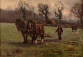 LITTLE George Léon Ploughing Scene LITTLE George Léon Ploughing Scene