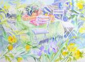LLOYD Elizabeth Jane A Busy Garden Scene LLOYD Elizabeth Jane A Busy Garden Scene