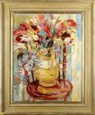 LLOYD Elizabeth Jane Tulips On The Red Chair LLOYD Elizabeth Jane Tulips On The Red Chair