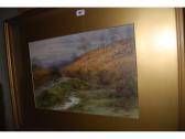 LOCKLEY H.J. Rural Scenes With Figures And A Horsedrawn Cart On A Country Lane Beside A Cottage And Figures On A Moorland Track LOCKLEY H.J. Rural Scenes With Figures And A Horsedrawn Cart On A Country Lane Beside A Cottage And Figures On A Moorland Track