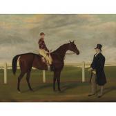 LODER James 'merry Lass, Rees Up, With Owner Mr. Davis On Brecon Racecourse LODER James 'merry Lass, Rees Up, With Owner Mr. Davis On Brecon Racecourse