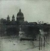 LONGSTAFF William Francis A View Of St Paul's London, From The Thames LONGSTAFF William Francis A View Of St Paul's London, From The Thames