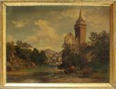 LOOS Friedrich Niederösterreichische Ansicht Von Waidhofen Mit Dem Rothschild-schloss An Der Ybbs LOOS Friedrich Niederösterreichische Ansicht Von Waidhofen Mit Dem Rothschild-schloss An Der Ybbs