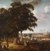 LOOTEN Jan An Autumnal Landscape With Figures LOOTEN Jan An Autumnal Landscape With Figures