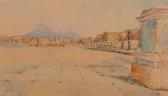 LORIA Vincenzo Das Forum In Pompeji Mit Blick Zum Vesuv LORIA Vincenzo Das Forum In Pompeji Mit Blick Zum Vesuv