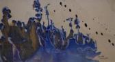 LOUBCHANSKY Marcelle Sans Titre Bleu LOUBCHANSKY Marcelle Sans Titre Bleu