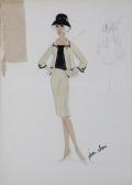 LOUIS Jean Costume Design/illustration For Woman In Unidentified Film LOUIS Jean Costume Design/illustration For Woman In Unidentified Film