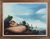 LOUIS William S. Island Shore Scene LOUIS William S. Island Shore Scene