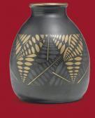 LUCE Jean A Glazed And Gilt Stoneware Vase LUCE Jean A Glazed And Gilt Stoneware Vase