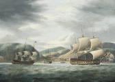 LUNY Thomas East Indiamen Lying At Anchor Off The Island Of St. Helena Before Jamestown LUNY Thomas East Indiamen Lying At Anchor Off The Island Of St. Helena Before Jamestown