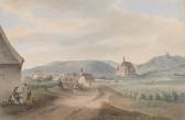 MÖSSMER Joseph A View Of Mödling With The Church St. Othmar MÖSSMER Joseph A View Of Mödling With The Church St. Othmar