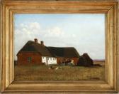 MØLLER Carl H.K. A Summer Landskape With A Farm House, Presumeably On Rømø Island, Denmark MØLLER Carl H.K. A Summer Landskape With A Farm House, Presumeably On Rømø Island, Denmark