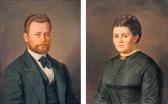 MÜCKE J. Ferenc, Franz Portrait Of András Gujdán András And His Wife MÜCKE J. Ferenc, Franz Portrait Of András Gujdán András And His Wife