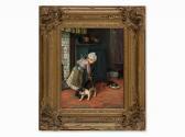 MÜCKE Karl Emil Girl With Cats MÜCKE Karl Emil Girl With Cats